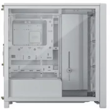 Mid-Tower kućište za PC CORSAIR FRAME 4000D RS Wood bijelo/hrast, Mid-Tower kompatibilno s ATX, kaljeno staklo