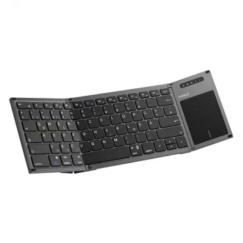 Inateck KB06101_STEEL GRAY tipkovnica Home RF bežična + Bluetooth QWERTZ engleska crna