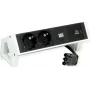 Bachmann 902.933 DESK2 produžni kabel s utičnicama, bijeli, 2x Schuko, 1x USB-C 30 W