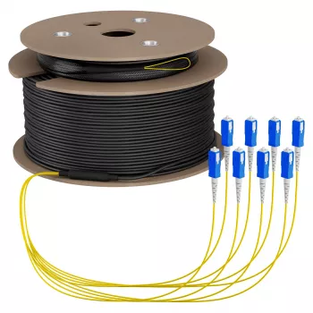 EFB Trunk kabel U-DQ(ZN)BH OS2 8E (1x8) SC-SC 80m Dca LSZH G657A1