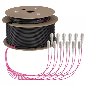 EFB optički trunk kabel U-DQ(ZN)BH OM4 12G (1x12) SC-SC 170m Dca LSZH