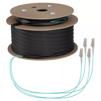 EFB trunk kabel U-DQ(ZN)BH OM3 4G (1x4) LC-LC 190m Dca LSZH