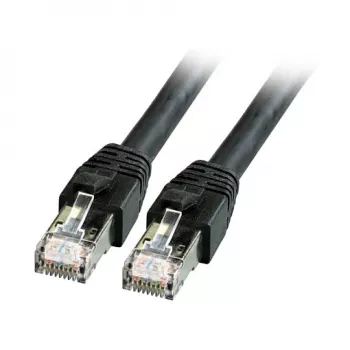 EFB-Elektronik RJ45 patch kabel Cat.8.1 S/FTP LSZH BC crni 3m