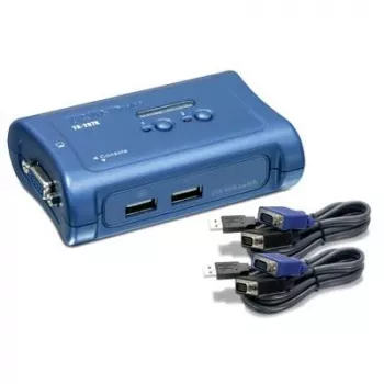 TRENDnet TK-207K 2-portni USB KVM switch set, stolni