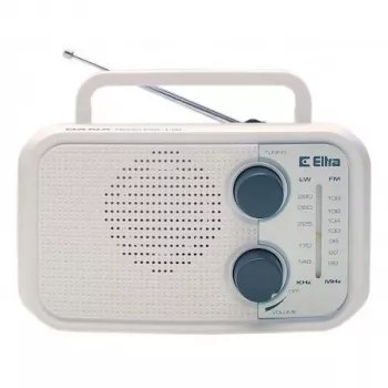 Radio Eltra DANA bijeli – prijenosni analogni radio, kompaktni stolni dizajn