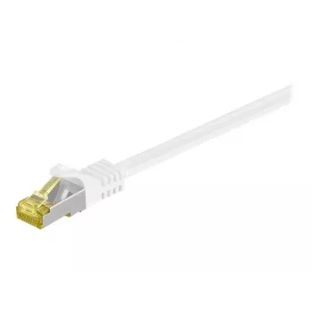 Wentronic Goobay Cat.7 patch kabel, S/FTP (PiMF), bijeli, 0,25 m - LSZH bez halogena, bakar, RJ45 utikač (91089)