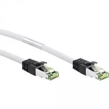 Goobay 55129 CAT 8.1 Patch Cable, S/FTP (PiMF), LSZH Halogen-Free, Copper AWG 24, 10 m, White