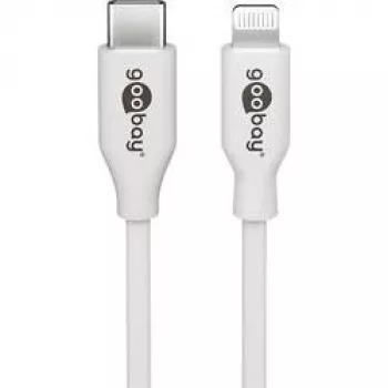 Goobay 39446 USB Cable USB 2.0 USB-C Plug Apple Lightning Plug 1m