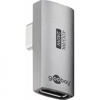 Goobay 74443 USB-C™ Adapter Vertical 90° Rotated, USB4™ | Goobay