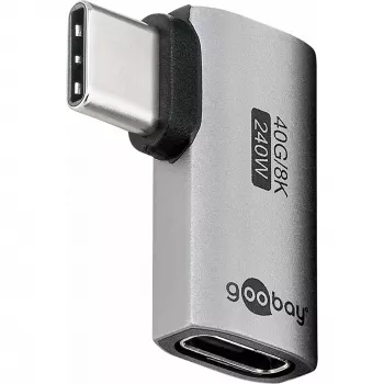 Goobay USB-C -Adapter horizontal 90° USB4 - -Plug> -Socket (74441)