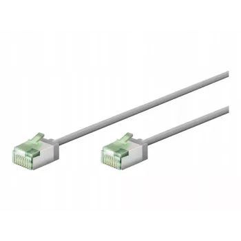 Goobay ultra-fleksibilni CAT 8.1 patch kabel tanki U/FTP sivi - extra kratki utikač 99,9 % (74343)