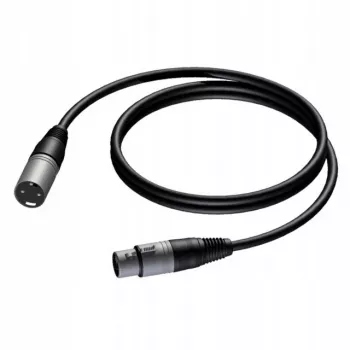 Procab XLR utikač na XLR utičnicu kabel 1,5 m — simetrični mikrofon/audio kabel