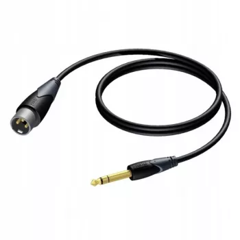 Procab XLR utikač na 6,3 mm (1/4 inch) stereo kabel s jack utikačem 1,5 m