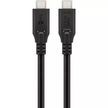 Goobay 74182 USB-C kabel USB4, 40 Gbit/s, 240 W Power Delivery, 0,5 m, crni