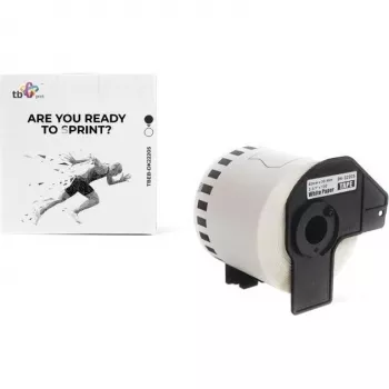 TB Print TBEB-DK22205 rolа etiketa za Brother, 62 mm x 30,48 m, crno na bijelom