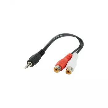 Audio priključak (3,5 mm) na 2 RCA kabel GEMBIRD CCA-406 20 cm crni