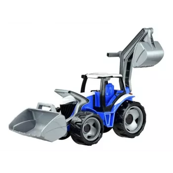 Lena GIGA TRUCKS Tractor with front loader, Tractor, 3 yr(s), Plastic, Blue, Grey, White