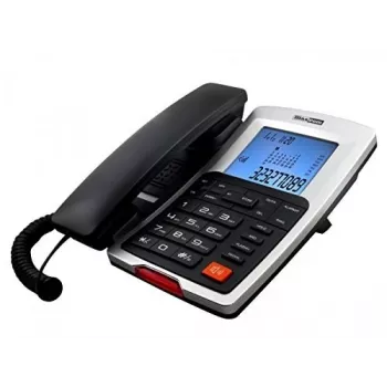 Maxcom Corded Desktop Telephone, Black