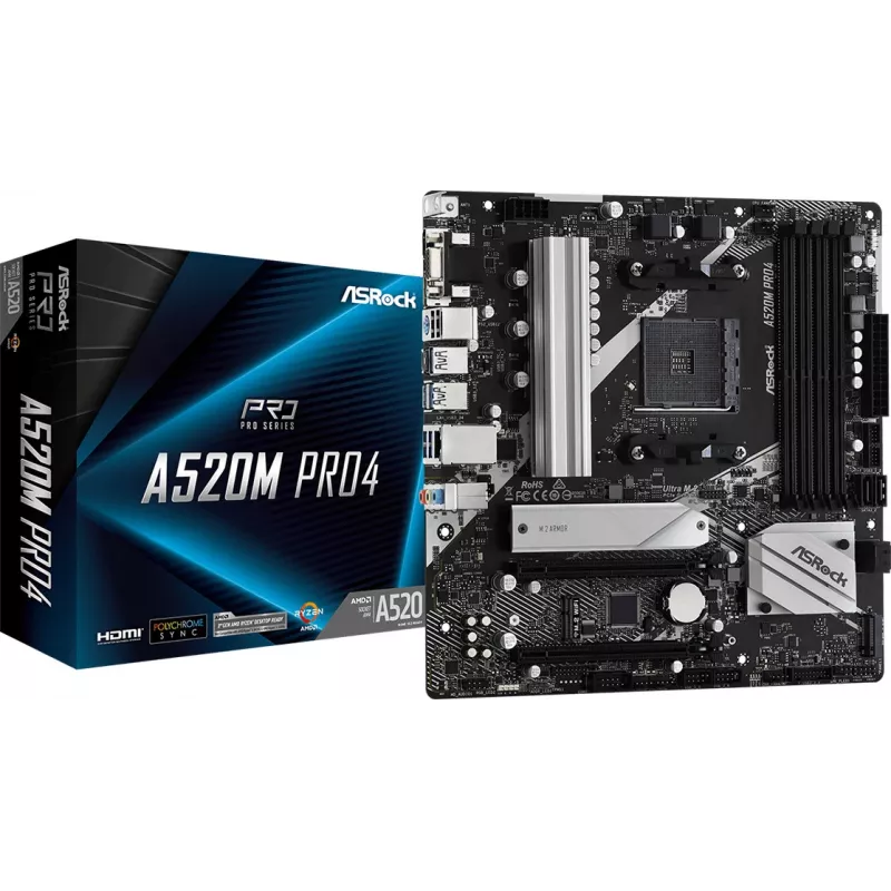 Matična ploča ASRock A520M PRO4 Socket AM4 micro ATX