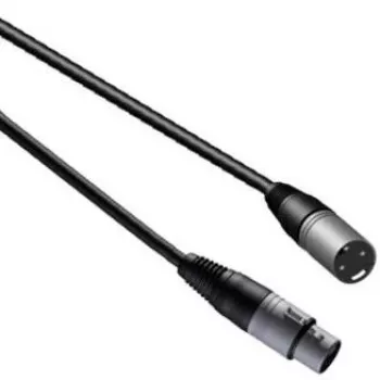 Audio kabel PROCAB CAB901 5m XLR utikač na utičnicu crni
