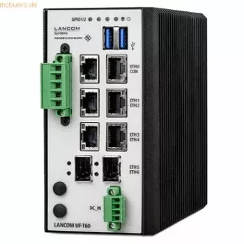 LANCOM R&S Unified Firewall UF-T60 - vatrozid - 7 priključaka - GigE - DC napajanje