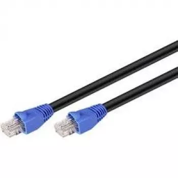 Mrežni kabel RJ45 outdoor Goobay kategorija 6 UTP (U/UTP) ravni 50m (crni), crni