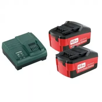 Metabo 685050000 Basic set, 2x 4,0 Ah 18 V set baterija i punjača
