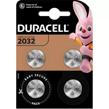 Litijska gumb baterija Duracell CR2032 3V — pakiranje od 4