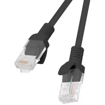 Lanberg PCU5-20CC-0025-BK Cat.5e UTP patch kabel, 0,25 m, crni, 10 komada