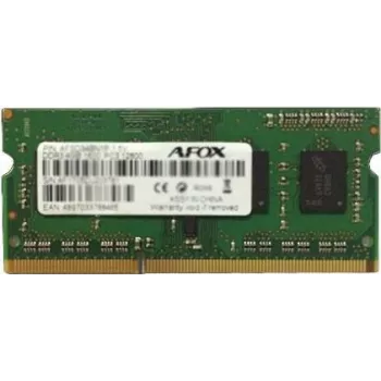 SO-DIMM DDR3 memorija za prijenosno računalo AFOX 8 GB 1333 MHz 1,35 V Single Channel 1x8 GB