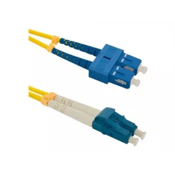 Qoltec - patch kabel - Singlemode SC/UPC (M) na Singlemode LC/UPC (M) - 1 m - optičko vlakno - duplex - 9/125 mikrometara - G.652D