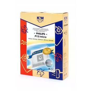 Vacuum bags km KM-P15 — 4 pcs, microfilter-compatible vacuum cleaner bags