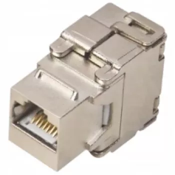Alantec MKB-S6-1 RJ45 keystone utičnica, STP Cat6, bez alata, srebrna