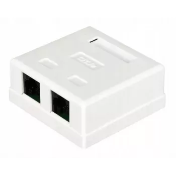 Spojnica kabela Alantec GN002 2×RJ45 utičnica–utičnica bijela ravna plastika