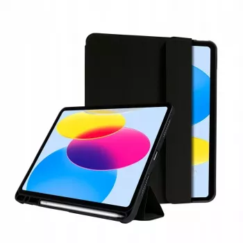 Crong FlexFolio CRG-FXF-IPD109-BLK sklopiva futrola za iPad 10.9 (2022) / iPad 11 (2025), 27,7 cm (10,9 inch), držač za Apple Pencil, crna