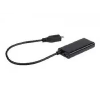 Adapter MHL(M)->HDMI(F)+USB Micro(BF) (5 PIN) 16cm