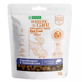 Meke pseće poslastice za dresuru Nature's Protection losos 150 g — hipoalergenske s okusom lososa, proteini 21 %, vlaga 20 %