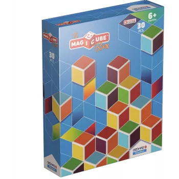 Geomag MagiCube GM120 magnetske kocke, 30 komada, višebojne, kvadratne, za djecu od 1,5 godine