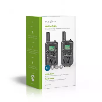 Nedis set voki-tokija WLTK0500BK domet 5 km 8 kanala PMR446