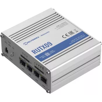 Industrijski mobilni usmjerivač Teltonika RUTX09 4G LTE-A Cat 6 s 4-portnim Gigabit preklopnikom, Dual SIM, GNSS