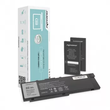 MOVANO baterija MFKVP za Dell Precision 15 7510 17 7710 - 7000 mAh (80 Wh)