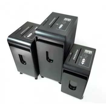 WALLNER uništavač dokumenata MR 2212 C4 sitni rez, 12 listova, 20L, crni