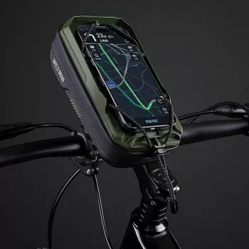 WILDMAN GX330 biciklistička torba na okviru s držačem za telefon, zelena