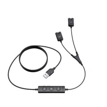 Yealink USB/QD kabel za trenere za YHS seriju (USB na QD) - crni