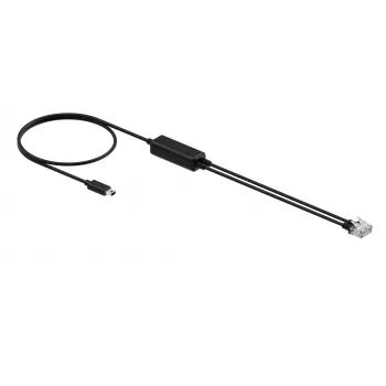 Yealink telefonski kabel (1 kom) - RJ9 razdjelnik za slušalice 25 cm crni