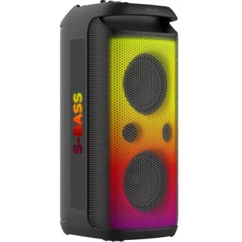 SENCOR Partycon CORE Power 140W prijenosni Bluetooth zvučnik s TWS, IPX4, RGB LED, karaoke, crni