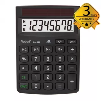 Rebell Eco 310 stolni kalkulator, crni