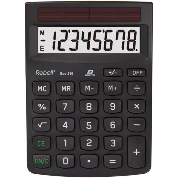 Rebell Eco 310 stolni kalkulator, crni