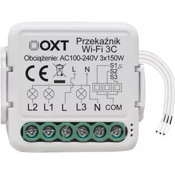 OXT T224 mini Wi-Fi relejni modul 4 kanala Tuya Smart Life suhi kontakt 10A/Kanal