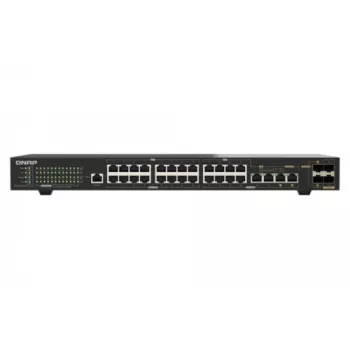 QNAP QSW-M2130P-2C2S26T 26-Port 2.5GbE PoE++ upravljani Layer 2 Rackmount switch s 2x 10GbE SFP+ i 2x 10GbE Combo portova, 370W PoE proračun